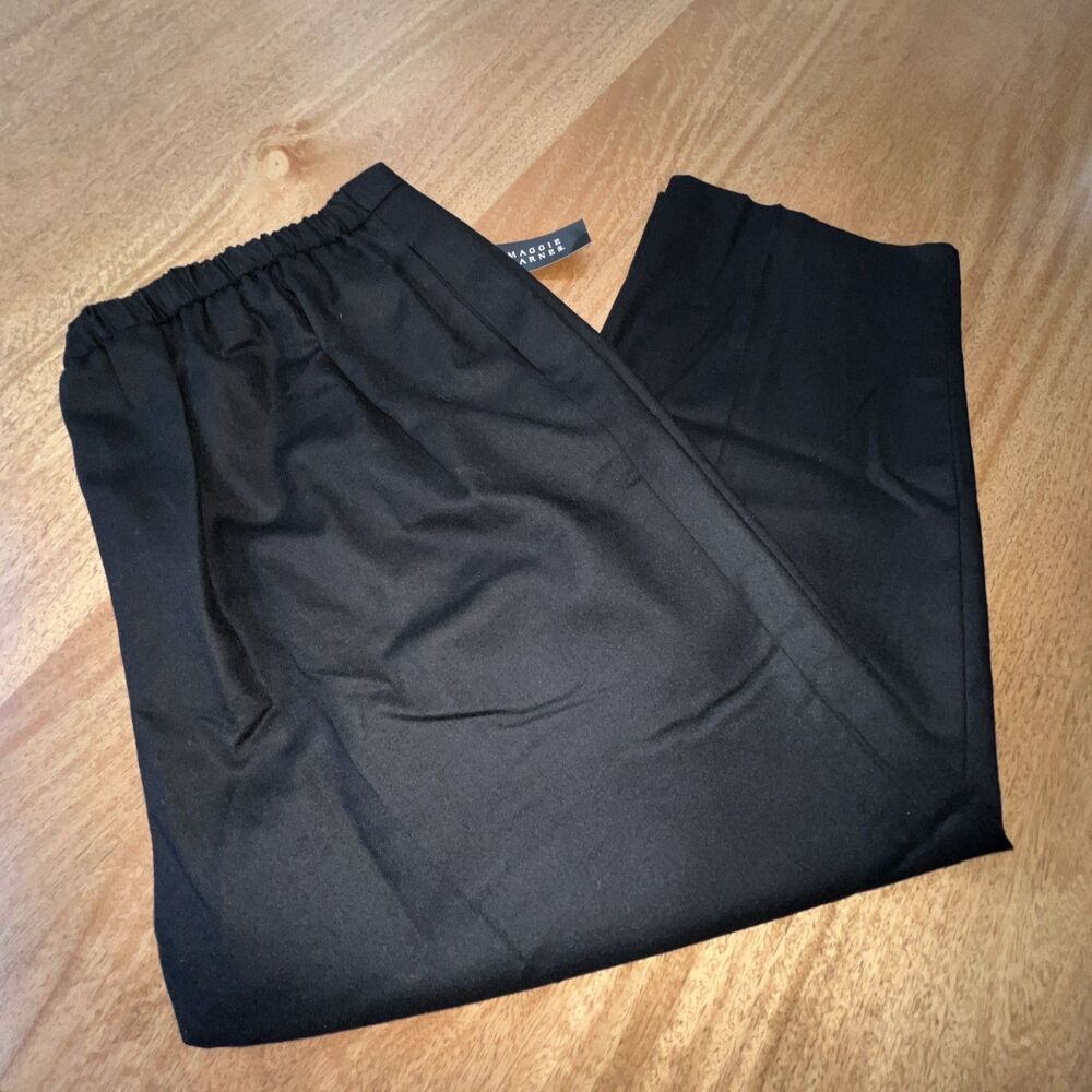 NWT Maggie Barnes Women’s Black Wool Dress Pants Plus Size 28 EW Business Office